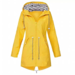 Naiste mood kapuutsiga &otilde;ues t&otilde;mblukk tuulekindlad trepimantlid vabaaja veekindlad pingutusn&ouml;&ouml;rid vihmajoped Mountaineeri, naiste L kollane