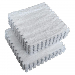 10 tk paksud lukustuvad kohevad plaadid, ruudukujuline vaip, l&otilde;hestatud liigend, pehme ronimisvaip Matid tokerdatud ala vaip MIT 30 x 30 x 1 CM valge