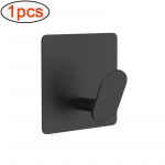 1 tk roostevabast terasest vannitoamantli konksud Kleepuv seinakonks k&auml;ter&auml;tikuhoidja Vannitoa k&ouml;&ouml;gi riistvara Mitmeotstarbeline riidepuu konks must