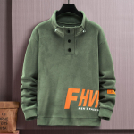 Suures suuruses 11XL Meeste S&uuml;gis Talvine Paks Pusa Stand Krae Pusad Meeste Mood vabaaja Pullover 6XL roheline