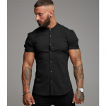 Lanting l&uuml;hikeste varrukatega p&uuml;stkrae &uuml;hev&auml;rviline s&auml;rk 4XL