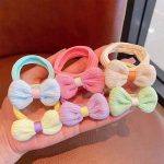 6 TK Uus armas armas lilleline vibu, t&uuml;drukud, lapsed, elastsed juuksepaelad Laste juuksepaelad Printsessi juukseaksessuaarid beebipeakatted 6pcs