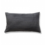 1 tk dekoratiivne ristk&uuml;likukujuline padjap&uuml;&uuml;r, nimme velvetist triibud, padjakate, flanellfliis 30x50 cm 30x50cm tumehall v&auml;rv