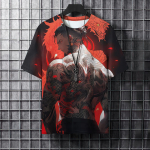 Meeste T-s&auml;rk 3D-tr&uuml;kiga Unisex L&uuml;hikeste varrukatega T-s&auml;rk Tattoor R&otilde;ivad &Uuml;lem&otilde;&otilde;duline Streetwear S&auml;rk Cosplay Meeste Top T-s&auml;rgid S