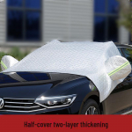 Auto lumekilbi poolkate: Vihmakindel ja p&auml;ikesevari, soojusisolatsioon, paks k&uuml;lmumisvastane kate SUV Composite ear-worn small half mask