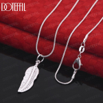 925 h&otilde;bedast lumehelbest tsirkoonist ripatsiga kaelakee Moodsad pulmaehted S-40CM