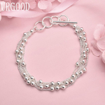 925 h&otilde;bedast mitme ketiga sileda helmestega k&auml;ev&otilde;ru Moodsad pulmaehted 20CM