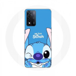 Coque Maniacase pour Oppo A93s 5G stitch cute ohana stitch bleu front bleu