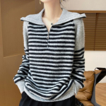 Naiste ka&scaron;miirist sviiter Qinghe ka&scaron;miir 30% ka&scaron;miir 70% vill Naiste s&uuml;gis- ja talvine ka&scaron;miirist pullover pehme ja soe M hall v&auml;rv