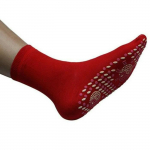Couleur rouge 1Pair 1 paire Tourmaline Magn&eacute;tique Chaussettes Auto-Chauffant Soulagement de la Douleur Th&eacute;rap