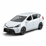 1/32 Toyota Priuse linnamaastur, sulamist lihasauto mudel, heli ja valgus, tagasit&otilde;mmatav laste m&auml;nguasjade kollektsioon, s&uuml;nnip&auml;evakingitus valge
