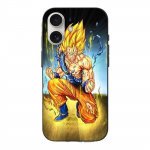 Coque Iphone 16 Plus goku genou a terre