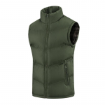 Talvine meeste puuvillane vest, varrukateta vest, puuvillane meeste v&auml;limine vest XS khaki