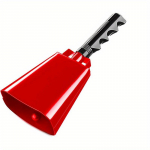 1 tk Rauast lehmakell k&auml;epidemega K&auml;si l&ouml;&ouml;kpillid Lehmakellad Punased valged lehmakellad Grupi h&otilde;iskamise kella atmosf&auml;&auml;r punane