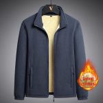 Meeste tuulekindel fliisist spordijakk: Autumn Plus Velvet, Polar fliisvooder M tumesinine