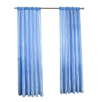 1 tk &uuml;hev&auml;rviline kaasaegne lihtne l&auml;bipaistev kardin, kerge pooll&auml;bipaistev vaheseinakardin, elutoa kardinad 100X130CM 1PC&Rod Pocket taevasinine v&auml;rv