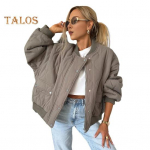 Naiste s&uuml;gistalvine mantel, n&ouml;&ouml;biga suletav pikad varrukad taskutega. Avara &uuml;mara kaelusega igap&auml;evane jope &Uuml;hev&auml;rvilised &uuml;ler&otilde;ivad koolireisiks S khaki