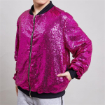 Meeste litritega jakk, pidulik riietus, pesapalliriietus. XXXL purple