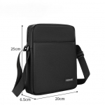 Lihtne &uuml;he &otilde;laga meeste kott, moekas vabaaja multifunktsionaalne crossbody kott, v&auml;listingimustes reisimiseks, &auml;rikott 20*6.5*25cm must
