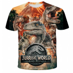 Laste Poiste T&uuml;drukute Dinosaurus T-s&auml;rgid 3D Prinditud Joonisfilm Jurassic World Dinosaurus T-s&auml;rk Laste S&uuml;nnip&auml;evakingitus T-s&auml;rgid Beebiriided 100
