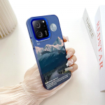 V&auml;rvitud Mustriline V&auml;rviline H&otilde;bedane Kahepoolne K&otilde;va Kest P&otilde;rutuskindel Kukkumisvastane Telefoni&uuml;mbris Xiaomi Redmi Poco jaoks Redmi Note 12 Pro+ 5G tumelilla v&auml;rv