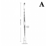 Kahepoolne mustpeade eemaldaja spaatliga nina n&auml;o pleki pooride puhastaja mustpeade klambriga pintsetid ilu n&auml;o tervise salongi A