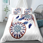 Indiaani Pealik Kroon K&auml;sitsi Joonistatud Voodipesukomplekt &Uuml;hene Kaksik Kahene Kuninganna Kuningas Cal Kuningas Suurus Voodipesukomplekt 70x133cm 2pcs