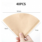 1tk/40tk Korduvkasutatav kohvi valamisfilter, paberivaba kohvifilter, roostevabast terasest kooniline filter, 3-4 tassi kohvi