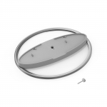 &Uuml;mmargune metallist alus P5216 P5/P5 Slim/P5 Pro konsoolidele, libisemiskindel alus koos keskmise v&auml;ljal&otilde;ikega niiskuskindluse tagamiseks h&otilde;be