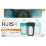 Boon, Nursh, silikoonist lutipudel, 3m+, keskmine, 3 pudelit, 236 ml (8 untsi) iga