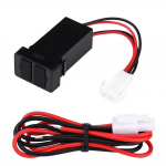12V24V 2.1A Kahe USB-pordiga autolaadija toiteadapter pesa Toyota mobiiltelefonile