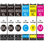 603 XL mitmepakend &Uuml;hilduv Epson 603 603XL tindikassetiga, Epson Expression Home XP-4150 XP-2150 XP-3100 XP-4100 jaoks ~[15]