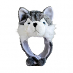 Lastele m&otilde;eldud pl&uuml;&uuml;sis loomam&uuml;ts k&otilde;rvaklappidega Multifilm K&uuml;&uuml;liku/konna/pardi cosplay-m&uuml;ts Talvine soe peakate Halloweeni j&otilde;uludeks One Size D