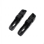 1 Pair of Motorcycle Rear Footrests Anti Slip Easy to Install Replaces Sturdy Motorbike Rest Pedals Red