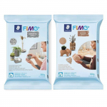 2 p&acirc;tes polym&egrave;res Fimo Air Effect 350 g Granit + Bois