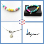 Pierres et Min&eacute;raux. Parure Bracelet Collier perles Jaspe rose jaune + Turquoise + Jaspe Taille personnalisable.