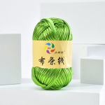 N&auml;put&ouml;&ouml; Heegelniit Metallik Tekstuur Riie Triip Joon Personaliseeritud Villane L&otilde;ng DIY Kudumiskott Helendav L&auml;ikiv Nahkmaterjal Niit S&otilde;tkumine