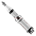 Laos 37003 Apollo Saturn V Kosmoseraketi Start 60003 Apollo 11 Kuu Kosmoserakett Kuu Maandumismoodul Mudel Ehitusklotsid M&auml;nguasi 10266 21309 white