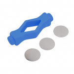 Esilaetava seibi ukse tugi, suu kuju, tugeva magnetiga seibi ukse stopptupp kodusinise jaoks sinine