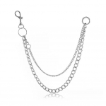 V&ouml;&ouml;kett Euroopa ja Ameerika vintage hip-hop stiilis v&otilde;tmehoidja klamber Naiste aksessuaaride v&otilde;tmehoidjad A9B6 Silvery-One size