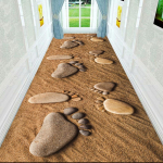 3D elutuba Lilled P&otilde;randamatt Vaip Magamistoa T&auml;isvoodi voodi k&otilde;rval roomav matt diivanilaud sissep&auml;&auml;su uksematt 60x200cm