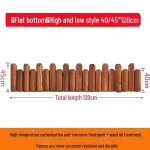 V&auml;liskorrosioonivastane puidust aiatara lillepeenarde ja kaunistuste jaoks Carbonized
