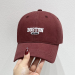 S&uuml;gisene korea stiilis tikitud pesapallim&uuml;ts naistele ja meestele suure pea&uuml;mberm&otilde;&otilde;duga Adjustable (54-59cm) veinipunane v&auml;rv