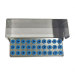 12.8.30 augud Autoklaavitav hambakarbiku &uuml;mbrise korraldaja koos kattega puurihoidja otstega steriliseerimiskarbi plokk&uuml;mbris Instrumentide hoiualus, desinfitseerimiskast B