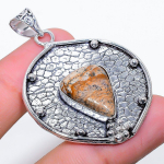 Picture Jasper Handmade 925 Sterling Silver Jewelry Pendant 2.05 f8n63
