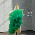 S&uuml;vameresinine gradient pitsiline plisseeritud seelikukangas lootoselehtede disainiga isetegemise r&otilde;ivaste jaoks Standard