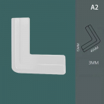 4 tk silikoonist turvam&ouml;&ouml;bli servade kinnitamine nurgakaitsed alumiiniumist nurgad 4.5*4.5cm valge