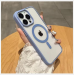 Matte Natural Titanium magnetiga laadimistelefoni &uuml;mbris iPhone'ile 16 15 14 13 12 11 Pro Max Plus Mini magsafe p&otilde;rutuskindel k&otilde;va kate For iPhone 16 h&otilde;be