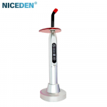 NICEDEN Dental Curing Light 1500mW/cm2 Aluminum Colorful Wireless Tooth Whitening Resin Solidify Lamp Dentistry Tools European plug h&otilde;be