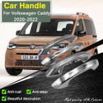 for Volkswagen VW Caddy  Chrome Door Handle Cover Car Exterior Accessorie Gadgets Styling Protective Film Keyless for 1 Door black